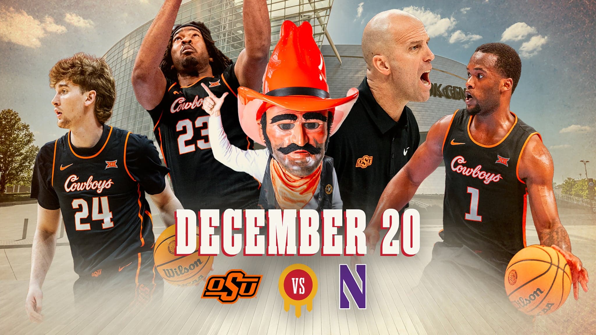 Oklahoma State vs. Northwestern Men's Basketball