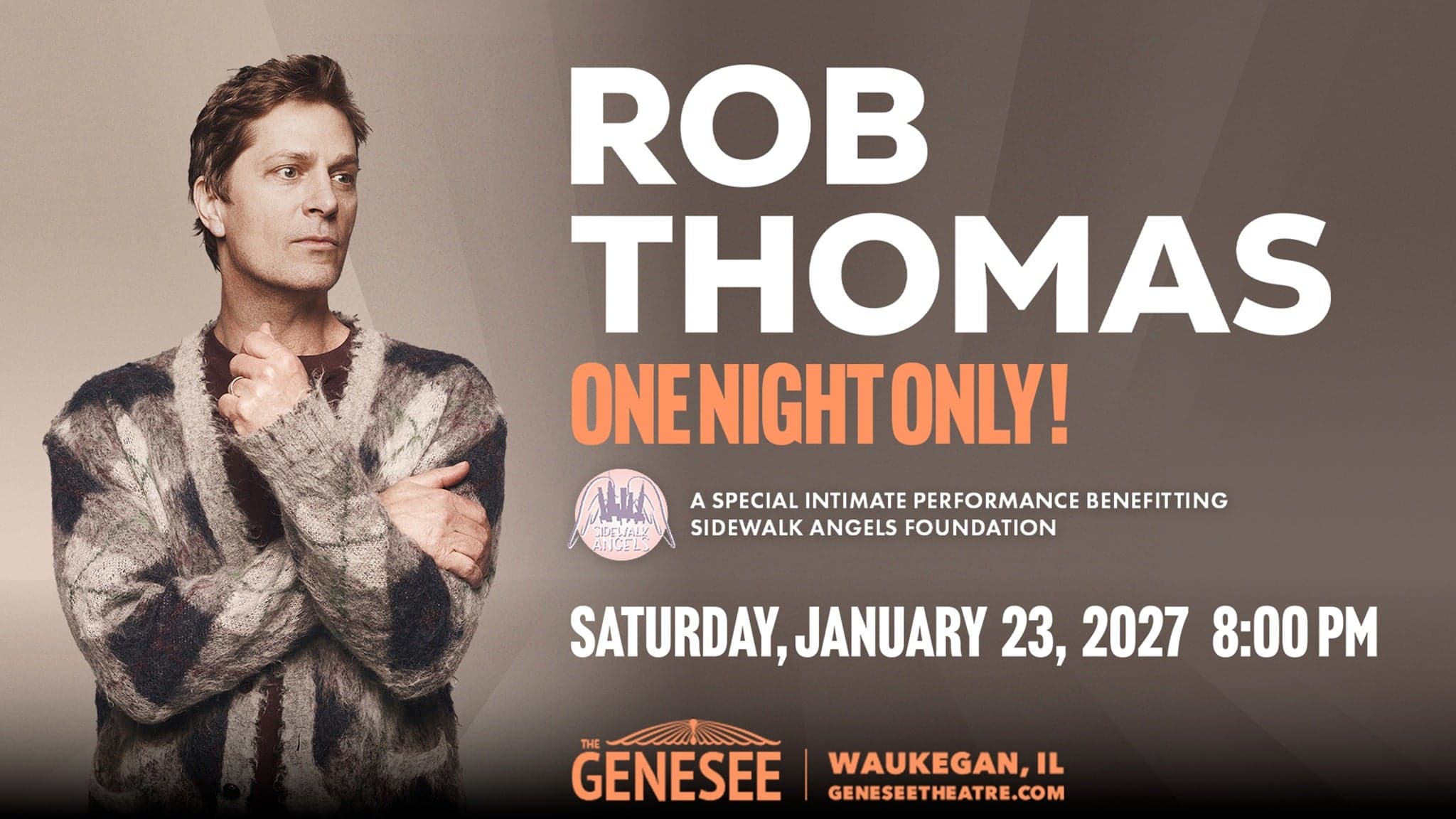 Rob Thomas: A Special Intimate Performance Benefitting Sidewalk Angels